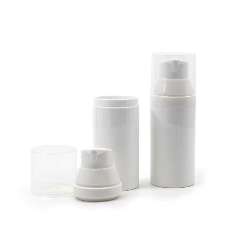 White Plastic Airless Bottle, 30 ml
