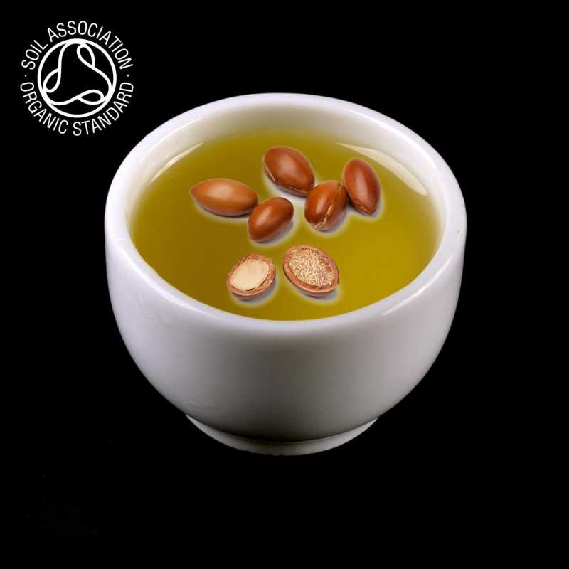 Argan oil is extracted from the kernels of the argan tree. Our argan oil is cold pressed and organic (organic quality) with SOIL ASSOCIATION certification. In a