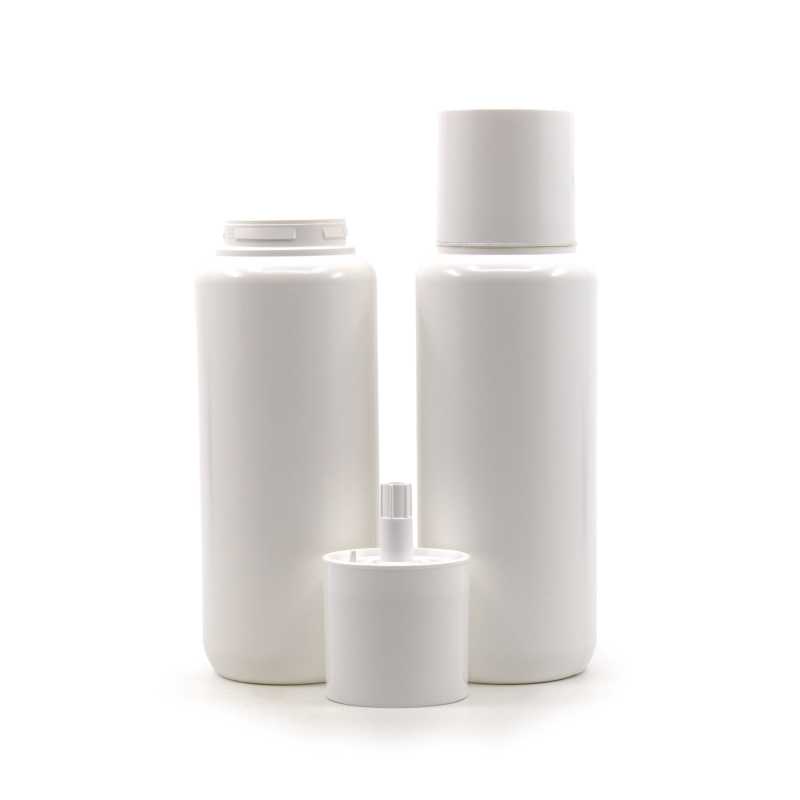 White Plastic Cap For Airless Bottle, 200 ml