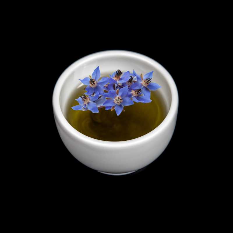 Borage oil is cold pressed. It is obtained from the seeds of borage. The oil is of organic BIO quality, certified by the SOIL ASSOCIATION.This oil has a high GL