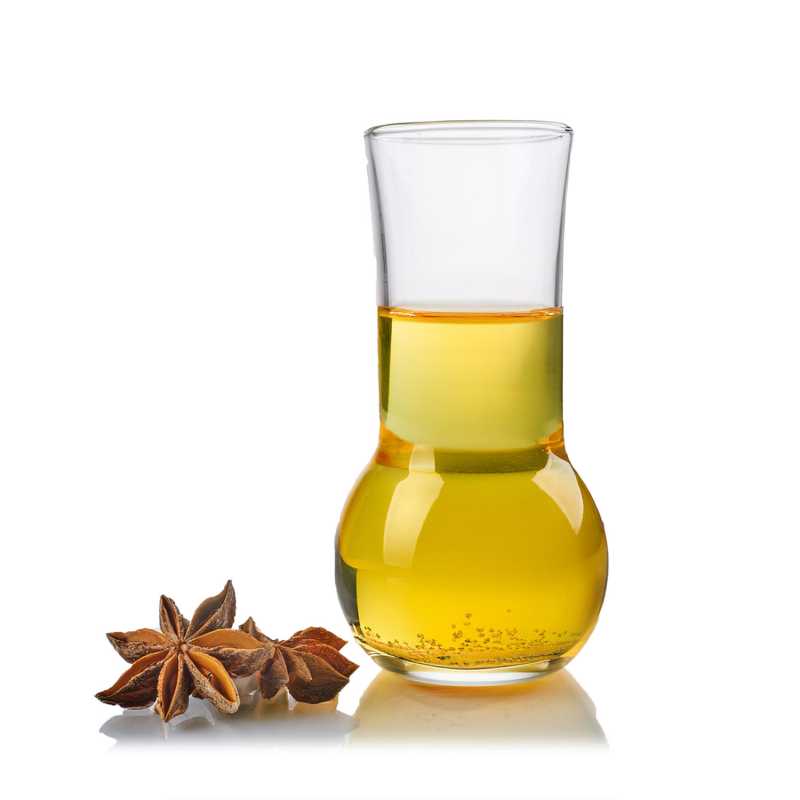 Badian essential oil is produced by steam distillation of the fruits of a plant with the botanical name of Aniseed, Illicium verum.
It has a warm spicy aroma, 