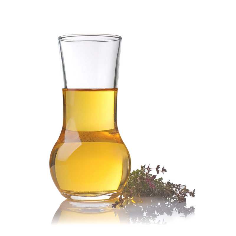 Red thyme essential oil is more potent than other thyme oils. Thyme is a perennial aromatic herb with small green-grey leaves and purple or white flowers. It be