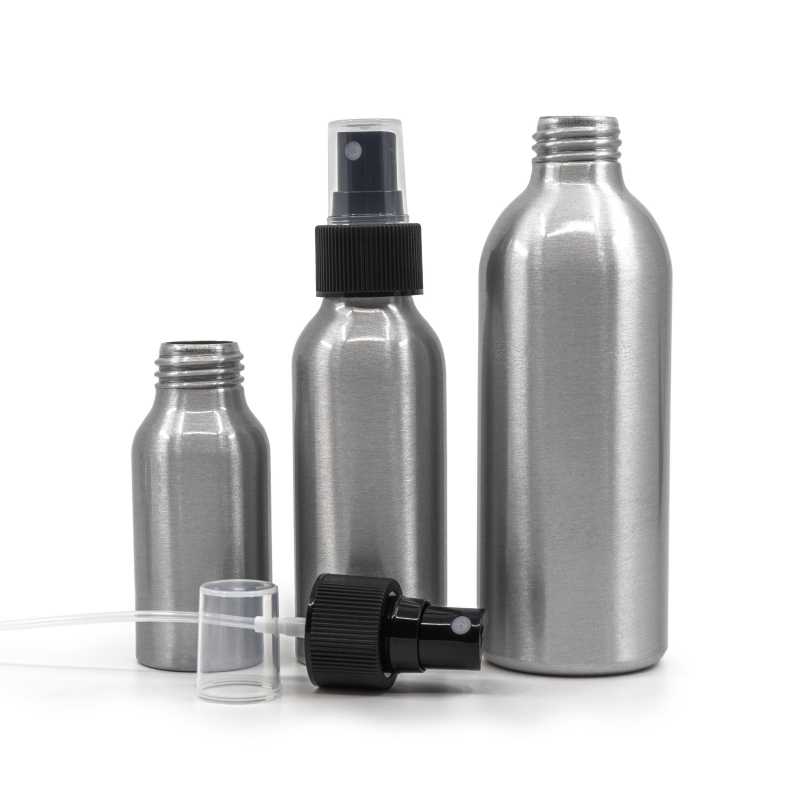 Thealuminium bottle is lightweight and durable. It is coated on the inside with EPA (a special resin), so your product will not come into contact with the alumi