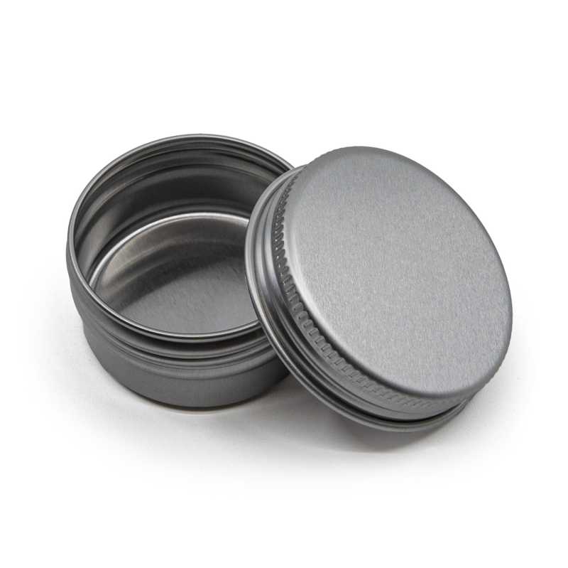 Silver Aluminium Jar, 39 mm, 15 ml