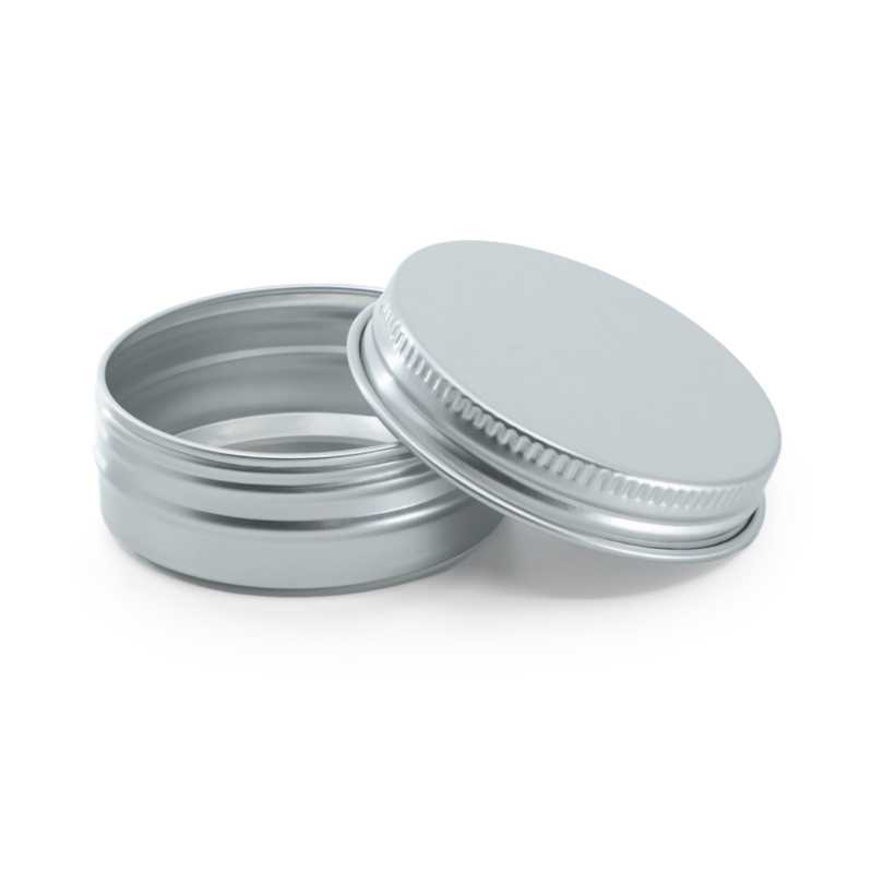 Silver Aluminium Jar, 47 mm, 30 ml