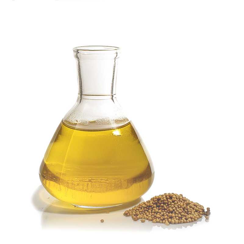 Mustard oil is obtained by cold pressing from seeds grown and harvested in India. It contains high levels of antioxidants, vitamin E and omega 3 and 6 fatty aci