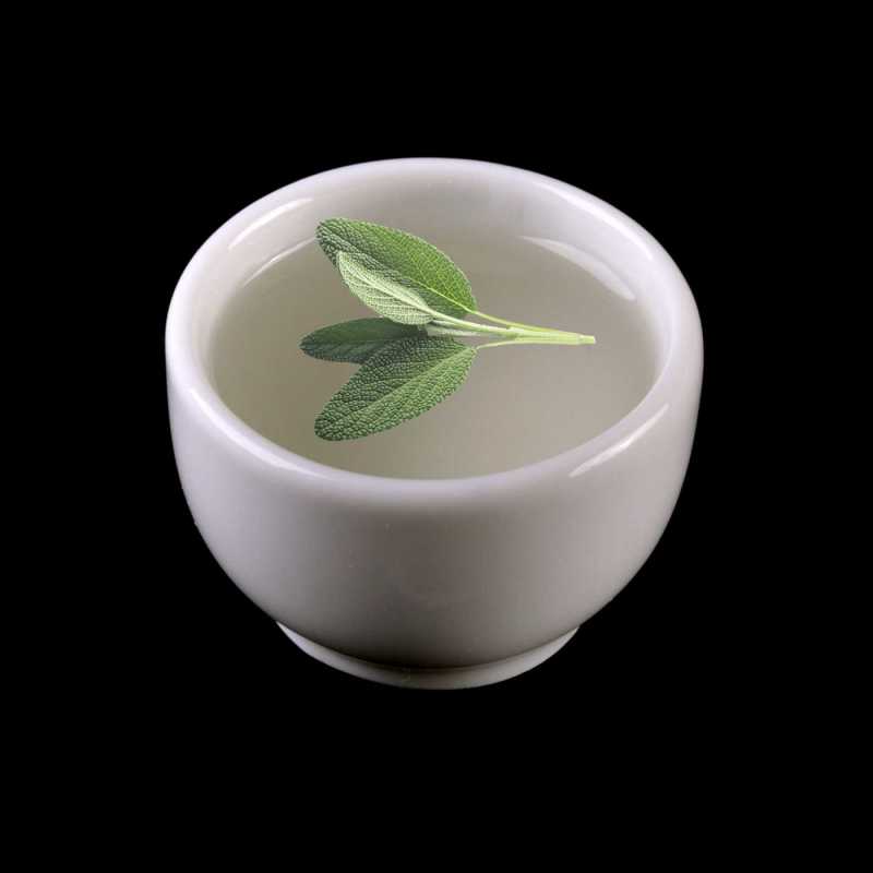 Sage flower water is excellent for acneic skin caused by hormonal changes, it has deodorizing effects. It is also suitable for hair care (especially in combinat