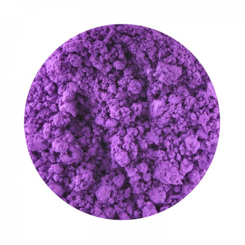 Strong bright violet pigment with blue tones. This colour looks great in lipsticks and eyeshadows for evening make-up.Not suitable for cold process soaps.Store 