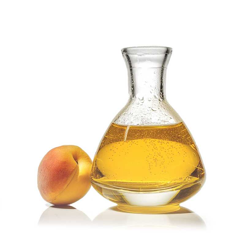 Apricot kernel oil is created by cold pressing the kernels of the apricot (Prunus armeniaca). The oil is of organic BIO origin and has a quality certificate fro