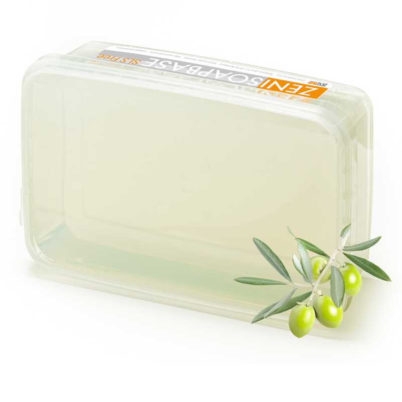 ZENISOAPBASE Melt & Pour, MAXI Olive Clear, 1 kg