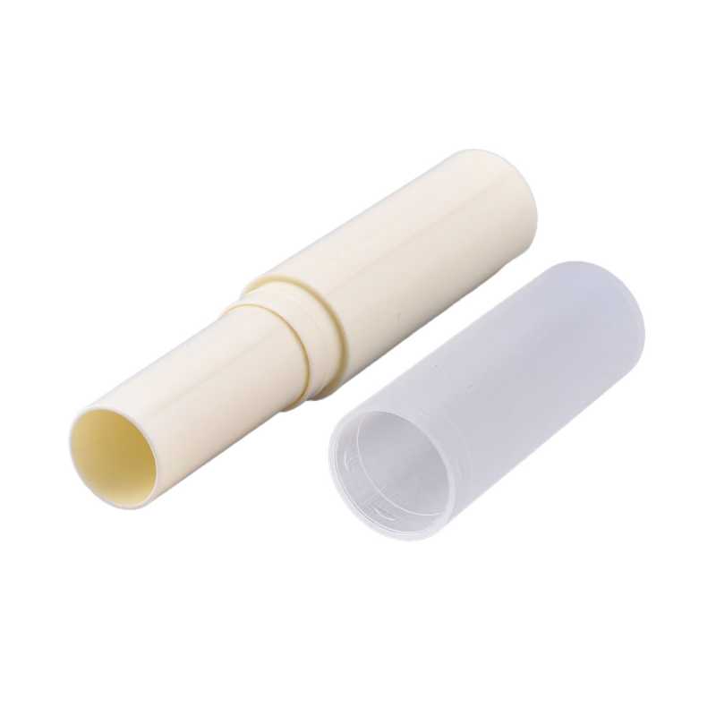 Plastic packaging suitable for lip balms with transparent matt top.
Size: 8,3 x 1,5 cm
Volume: 4 ml