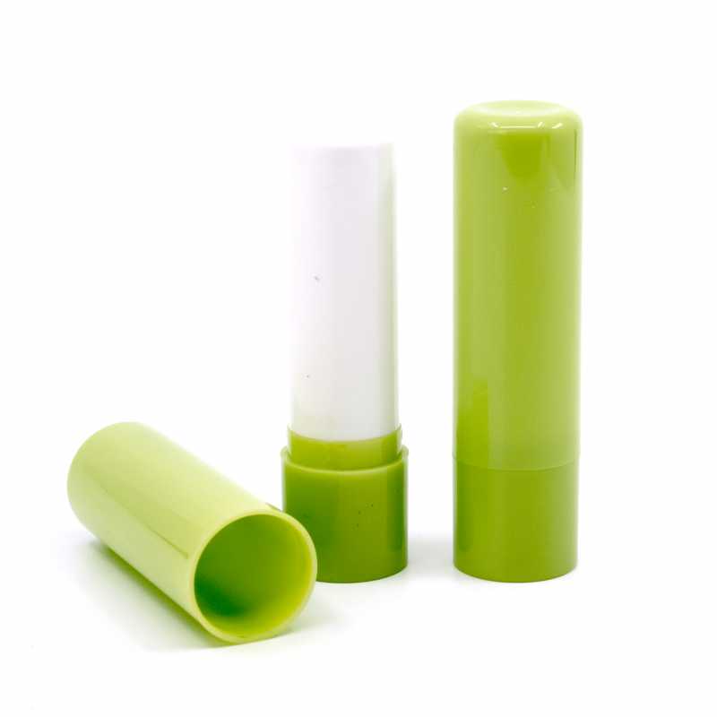 Plastic lip balm container with pull-out tip. The volume of the tube is designed for approx. 5 g of balm.
The outer casing has a smooth surface for easier stic