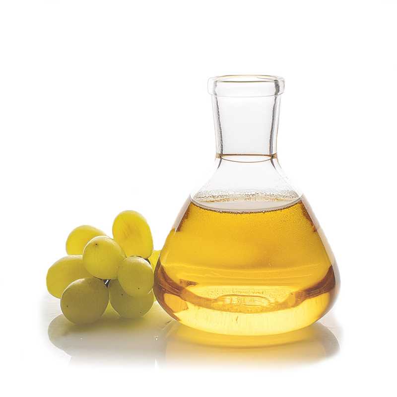 Grape seed oil is produced by extracting the seeds from different grape varieties. Refined means that it has undergone a process in which it has been stripped o