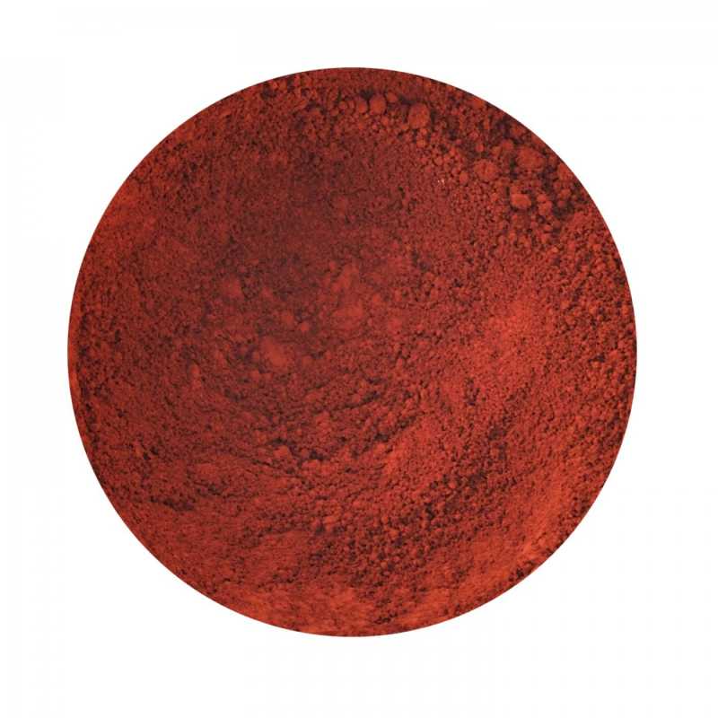 Iron oxide is only used in very small amounts to highlight individual skin tones. You will need a larger amount of red to make up or eyeshadow for darker skin t