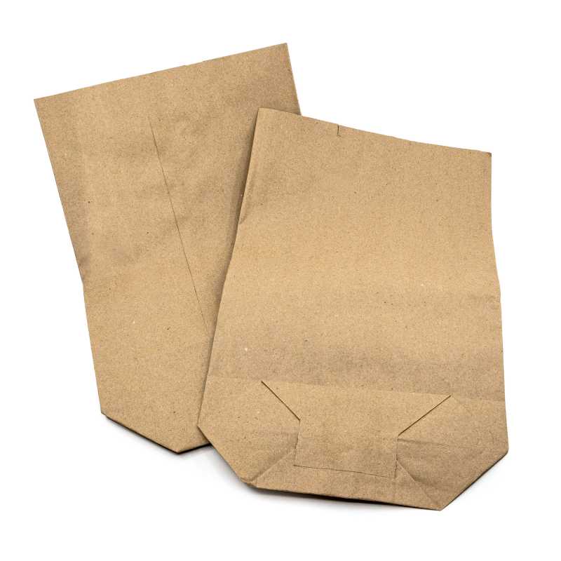 Brown 1-ply paper bag with cross-bottom with a capacity of 3 kg.It is made of brown kraft paper with a thickness of 80gr/m2, suitable as an alternative to plast