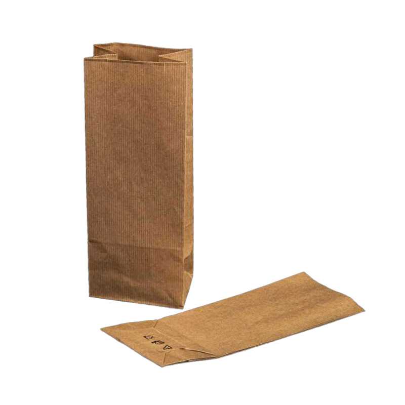 Brown thick 1-ply paper bag with rectangular bottom.
Made of brown kraft paper 80gr/m2, suitable as an alternative to plastic bags.Dimensions: 10x7x27 cm