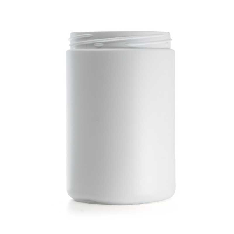 White Plastic Jar, HDPE, 1000 ml