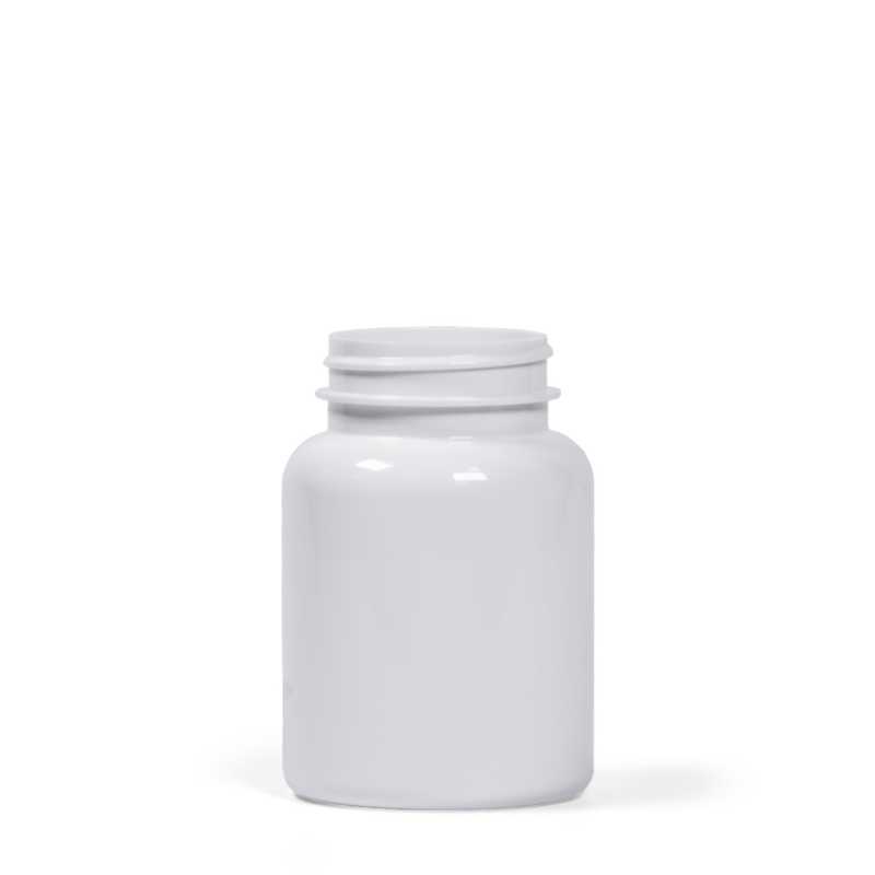 White Plastic Pill Jar, 150 ml
