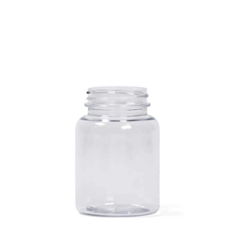 Clear Plastic Pill Jar, 150 ml