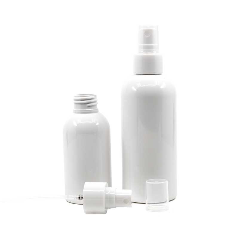 White Plastic Bottle, 24/410, White Fine Mist Spray, 100 ml