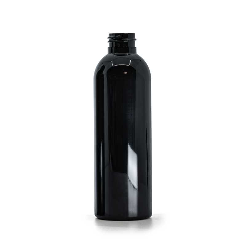 Black Shiny Plastic Bottle, 24/410, 200 ml, 224 pcs