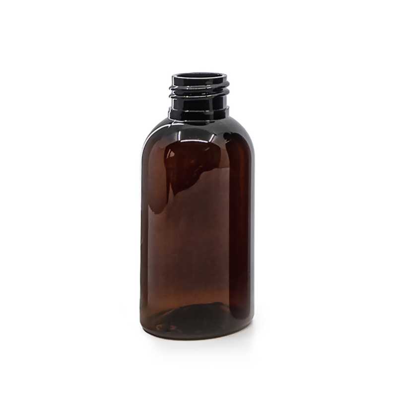 Amber Plastic Bottle, 24/410, 100 ml