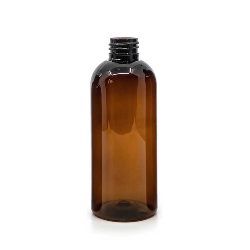 Amber Plastic Bottle, 24/410, 200 ml