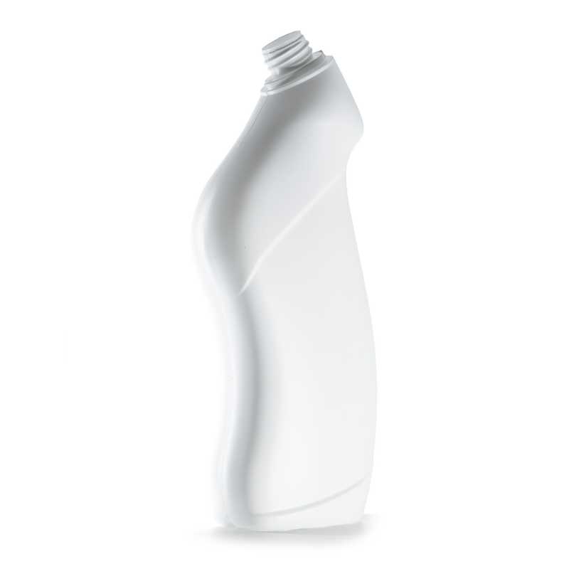 White Plastic Bottle For Toilet Cleaner, 750 ml 