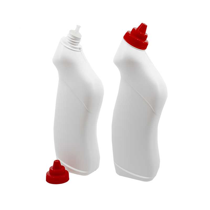 White Plastic Bottle For Toilet Cleaner, 750 ml 
