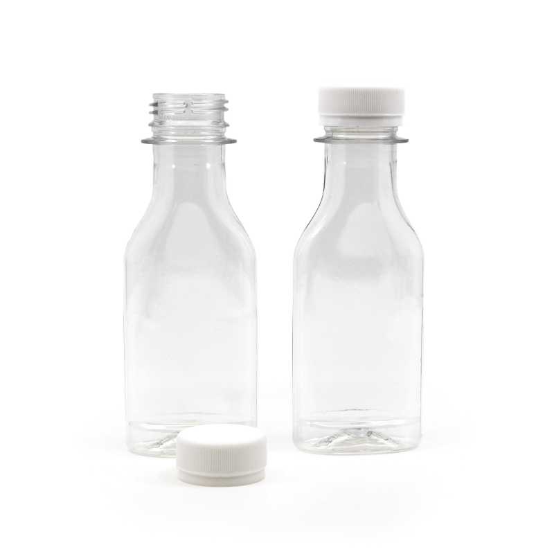 A flat transparent plastic bottle, ideal for storing a variety of liquids, oils, lotions and the like. It is softer so it can be squeezed. Volume: 50 mlMaterial