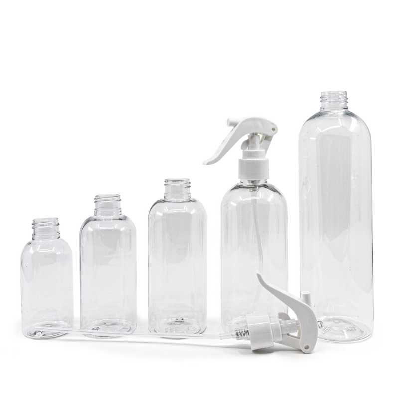 Transparent plastic bottle, ideal for storing a variety of liquids, oils, lotions, etc. It is semi-rigid, but can be squeezed.
Material: PET
Volume: 100 mlBot