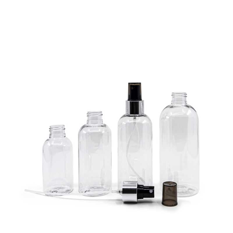 Transparent plastic bottle, ideal for storing a variety of liquids, oils, lotions, etc. It is semi-rigid, but can be squeezed.
Material: PET
Volume: 100 mlBot