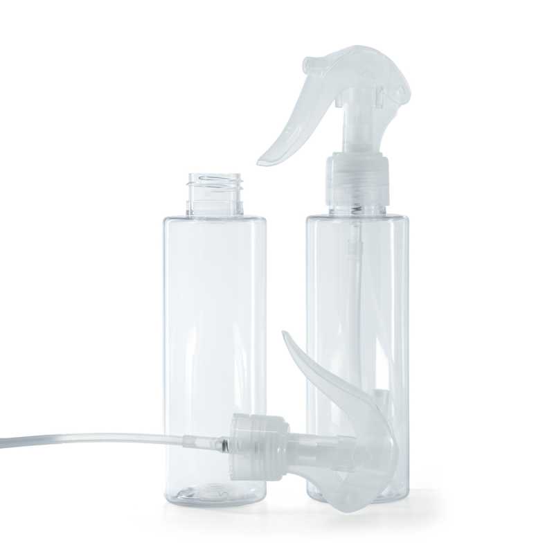 Clear Plastic Bottle, Mini Trigger Spray, Transparent, 150 ml