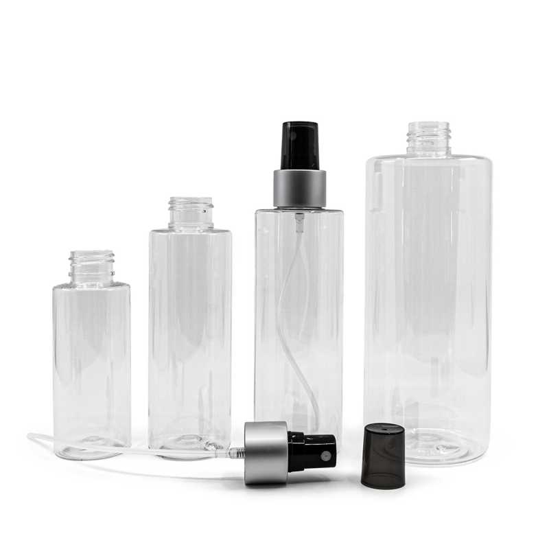 Transparent plastic bottle, ideal for storing a variety of liquids, oils, lotions, etc. It is semi-rigid, but can be squeezed.
Volume: 150 ml, total volume 161