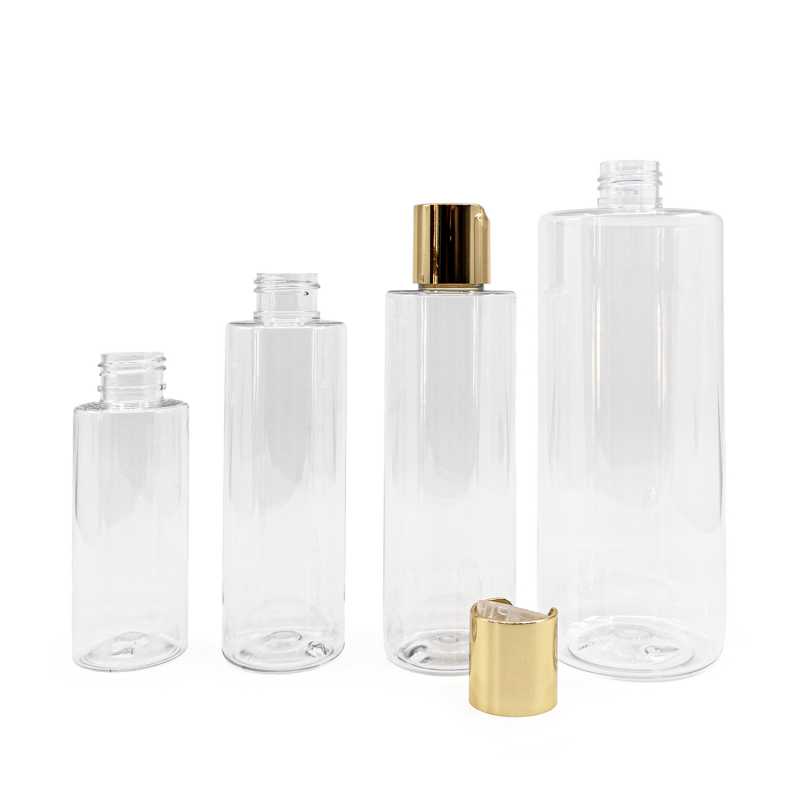 Transparent plastic bottle, ideal for storing a variety of liquids, oils, lotions, etc. It is semi-rigid, but can be squeezed.
Volume: 150 ml, total volume 161