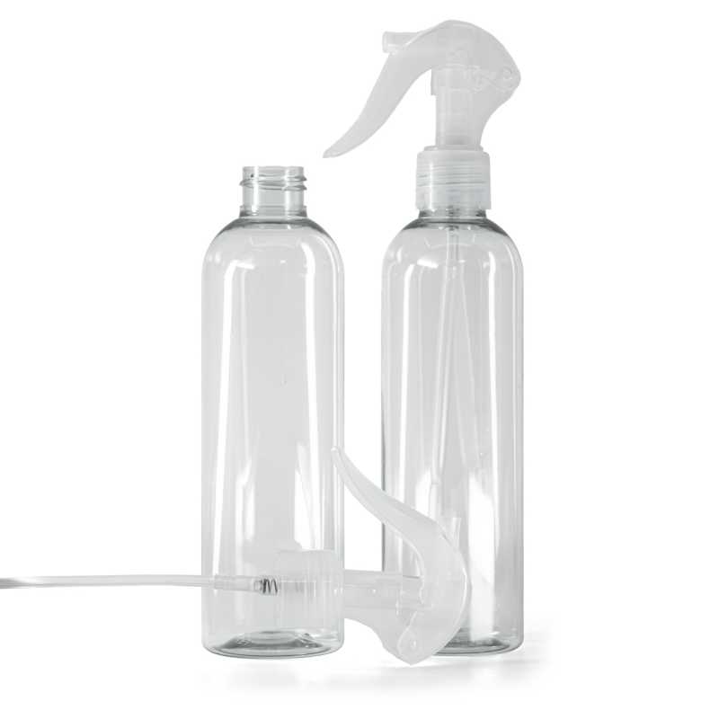 Recycled Plastic Bottle, Mini Trigger Spray, Transparent, 250 ml