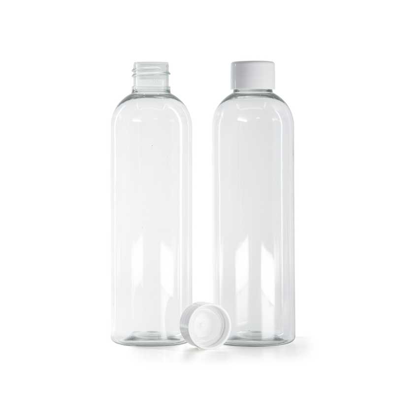 Recycled Plastic Bottle, Smooth White Cap With Reducer, 250 ml
