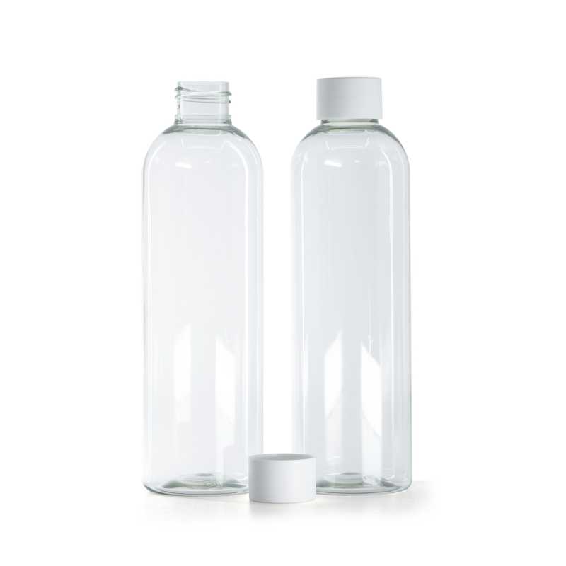 Recycled Plastic Bottle, Matte White Cap, 250 ml