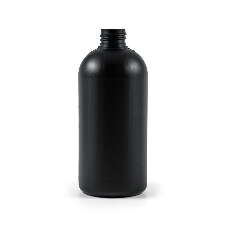 Black Plastic Bottle, HDPE 28/410, 500 ml