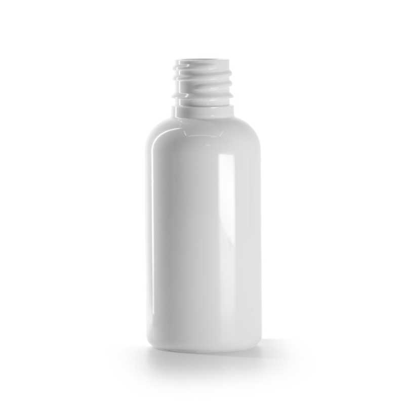 White Plastic Bottle, 18 mm, 50 ml, 800 pcs