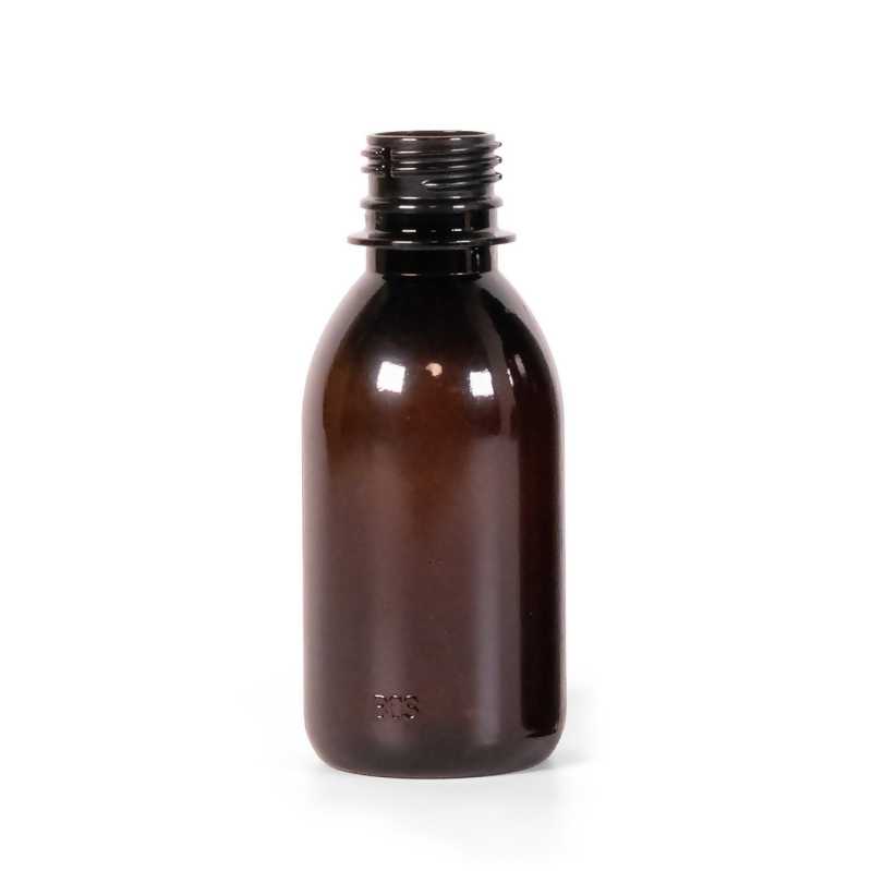 Brown Plastic Bottle, 28/410, 150 ml