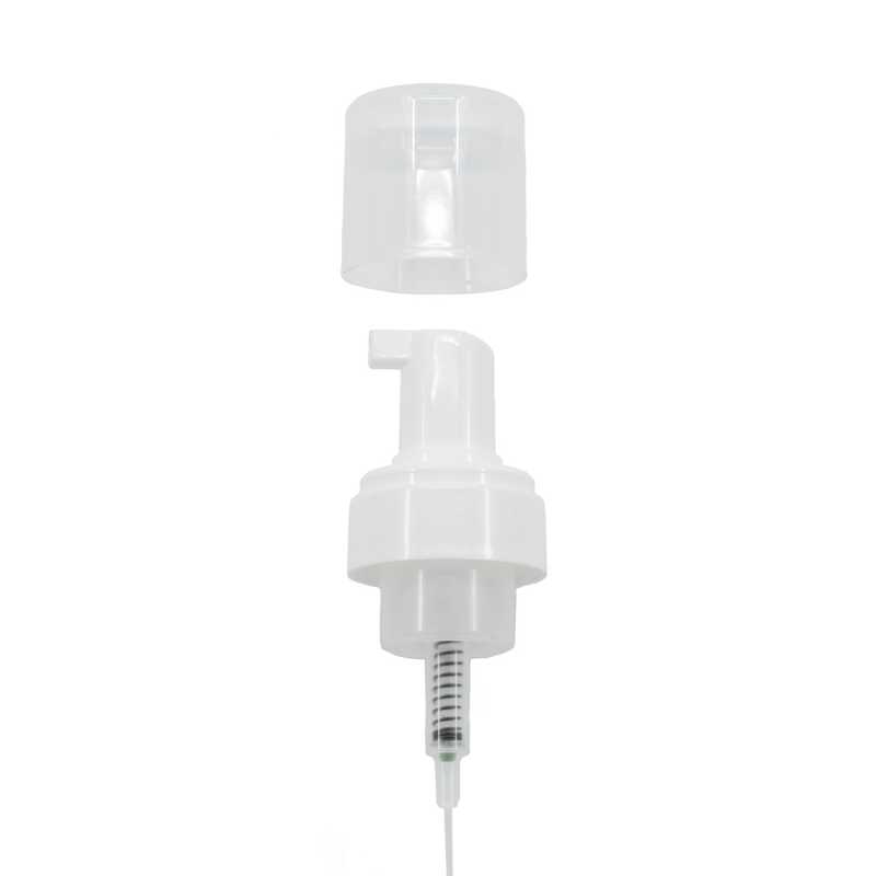 Plastic White Foam Pump with Transparent Overcap, 200 ml