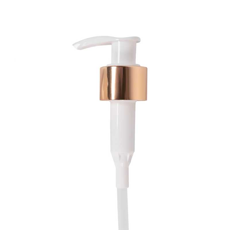 White Lotion pump, 24/410, Glossy Gold, 180 mm