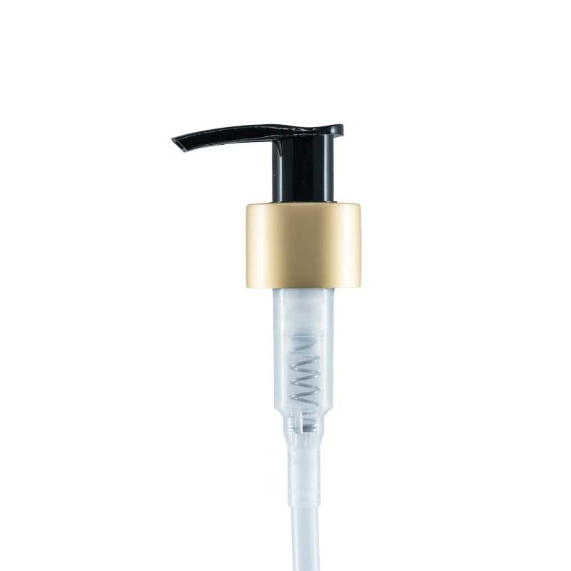 Black Lotion Pump, 24/410, Matte Gold, 220 mm