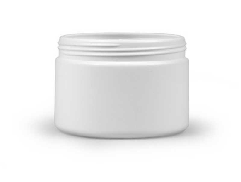 White Plastic Jar, 250 ml