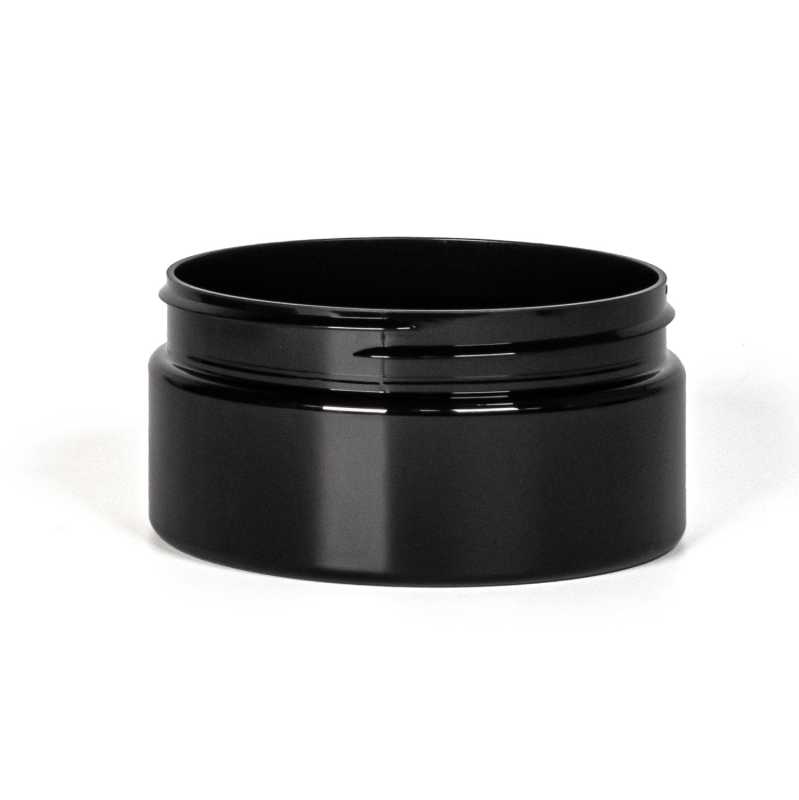 Black Plastic Jar, 300 ml