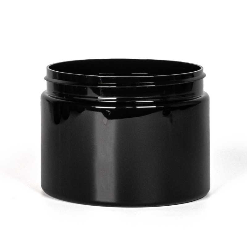 Black Plastic Jar, 500 ml