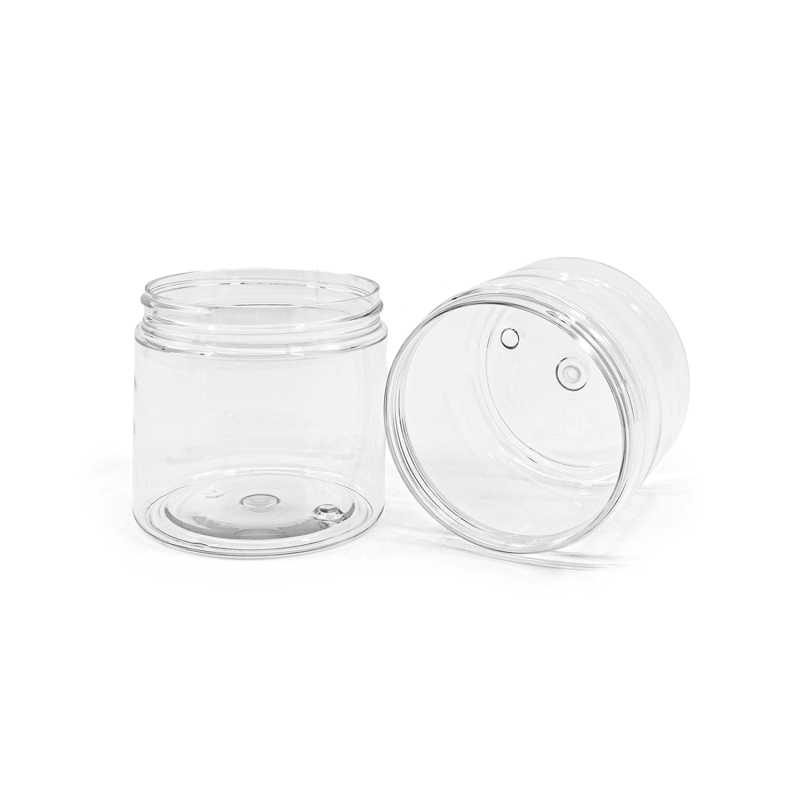 Transparent Plastic Jar, 70 mm, 200 ml