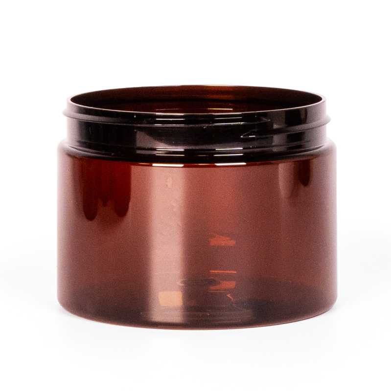 Brown Plastic Jar, 500 ml