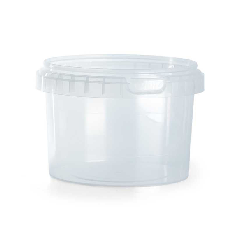 Transparent Plastic Container, 550 ml